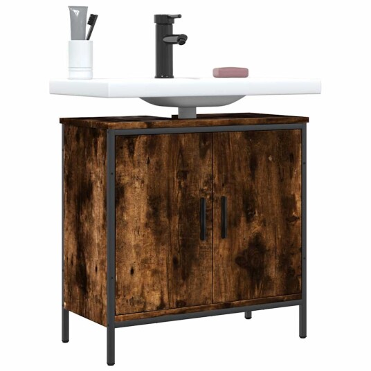 Servantskap røkt eik 60x30x60 cm konstruert tre Servantskap røkt eik 60x30x60 cm konstruert tre