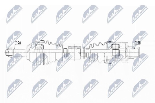 Nty Drivaksel NTY NPW BM 123 Nty Drivaksel NTY NPW BM 123