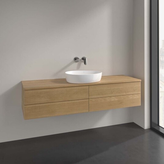 Villeroy & Boch Antao Servantskap med 4 skuffer 160x50x36 cm m/lys Eik