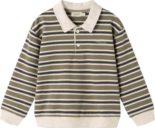 MarMar Copenhagen Thanos Polo SEAWEED STRIPE 98