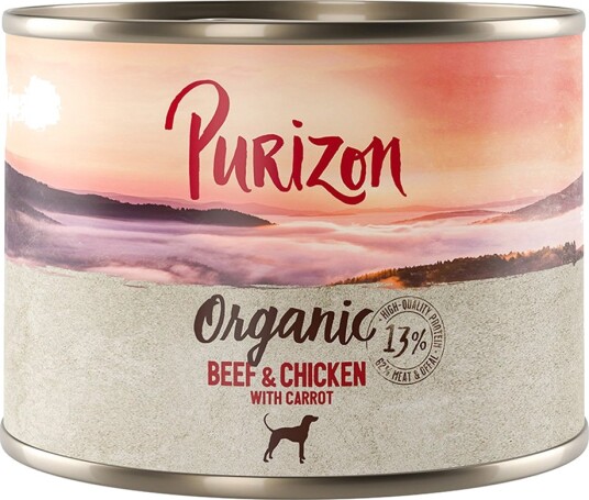 Purizon Våtfôr Økologisk Øko Og Øko Med Øko Gulrot Kylling Okse 6 X 200 G