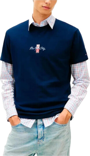 Tommy Hilfiger Herre Topper Blå L,