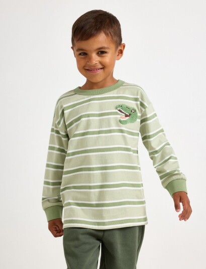 Lindex Long Sleeved Top Khaki green 92