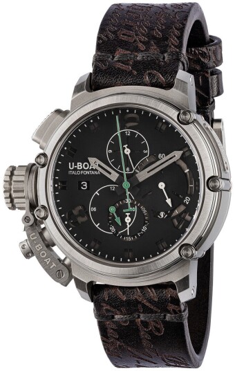 U Boat Herreklokke 8528 Chimera Sort/Lær Ø46 mm U Boat Herreklokke 8528 Chimera Sort/Lær Ø46 mm