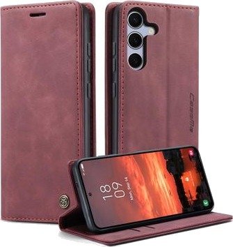Samsung Galaxy S26 FE Caseme 013 Series Lommebok-deksel - Rød