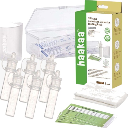 Haakaa Clear Colostrum Collector 6 Pakke Incl. Silikon Kopp