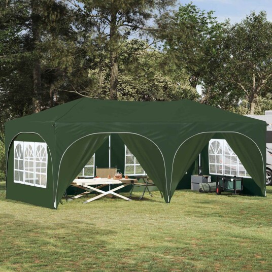  Pop up Festtelt grønn 575 x 288 x 245 cm Oxford Stoff