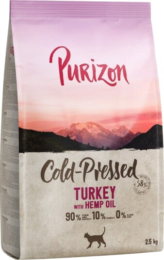 Purizon Tørrfôr Coldpressed Med Hampolje Kalkun 2.5 kg