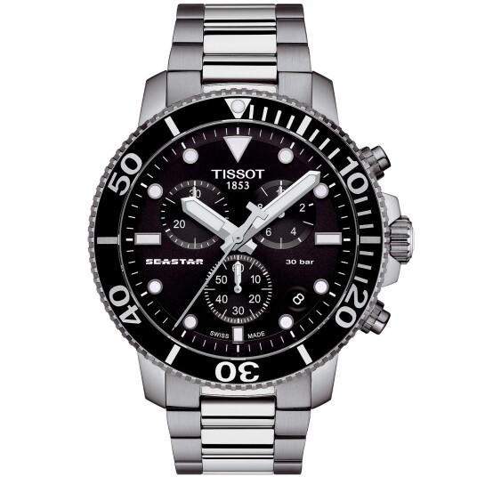 Tissot Seastar 1000 Chronograph T1204171105100 - Herre - 46 mm - Analog - Kvarts urverk - Safirglass Tissot Seastar 1000 Chronograph T1204171105100 - Herre - 46 mm - Analog - Kvarts urverk - Safirglass