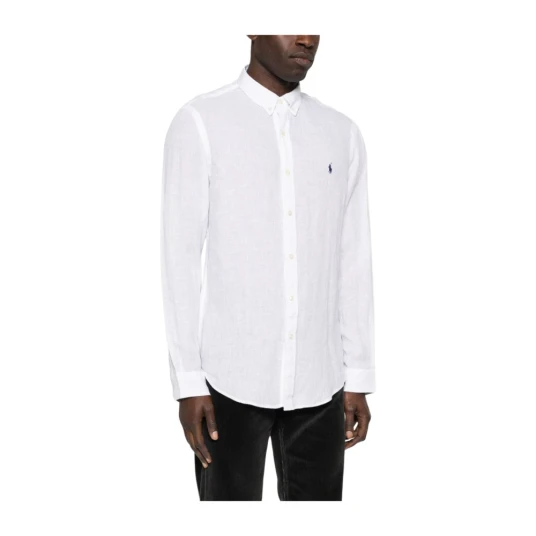 Polo Ralph Lauren Slim Fit Linen Shirt White XL