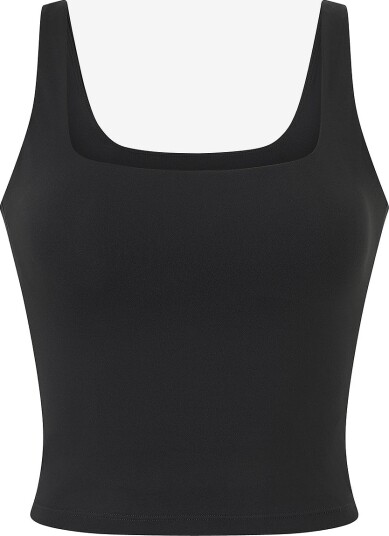 Drop of Mindfulness Butter Soft Scoop Tank Top   Black   XL