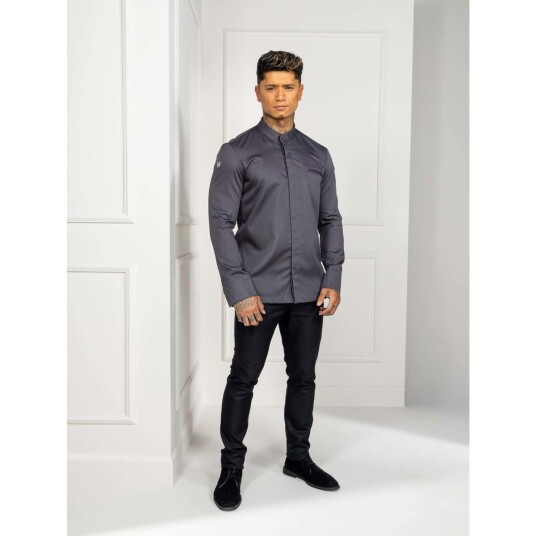 Le Nouveau Chef Kokkejakke til herre Alain farget 6XL Mørkegrå Le Nouveau Chef Kokkejakke til herre Alain farget 6XL Mørkegrå