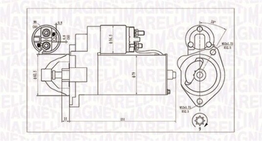 Starter MAGNETI MARELLI 063720624010 Starter MAGNETI MARELLI 063720624010