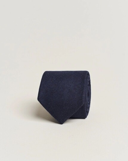 Amanda Christensen Wool Flannel 8cm Tie Navy Amanda Christensen Wool Flannel 8cm Tie Navy