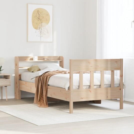 Sengeramme uten madrass 75x190 cm heltre furu 3307029 Sengeramme uten madrass 75x190 cm heltre furu 3307029