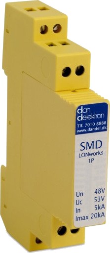 Dan Delektron Transientbeskyttelse SMD Lonworks 1Par f/din Skinne