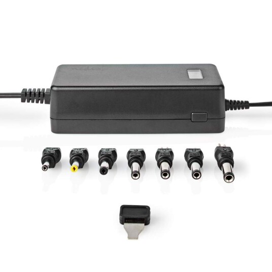 Nedis Universell AC Strømadapter 36W 5-24V DC 1.80m 7 Plugg Sort