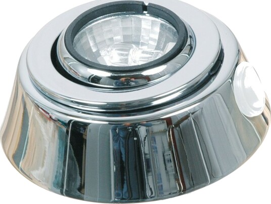 Taklampe 12V10W Ø100mm i krom