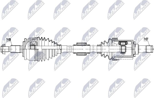 NTY NPW MS 106 Drivaksel