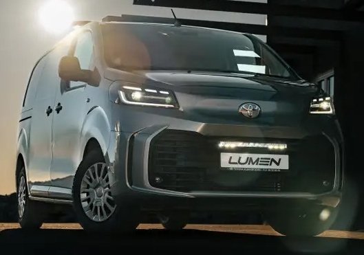 Lumen grillkit Toyota ProAce 2025+. S20. 22894 lumen. Diskret og pen montering.