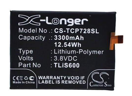 TCL P728M batteri (3300 mAh 3.8 V)
