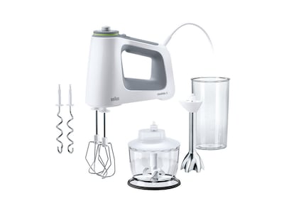 Braun MultiMix 5 Håndmikser 750 W med Hakker og Blender - Hvit HM 5137WH Braun MultiMix 5 Håndmikser 750 W med Hakker og Blender - Hvit HM 5137WH