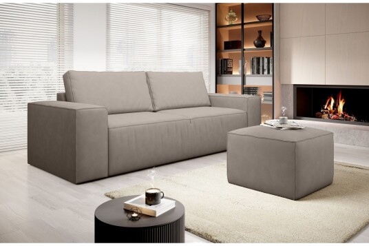 Kamli Sovesofa 3 seters med Oppbevaring Beige Kamli Sovesofa 3 seters med Oppbevaring Beige
