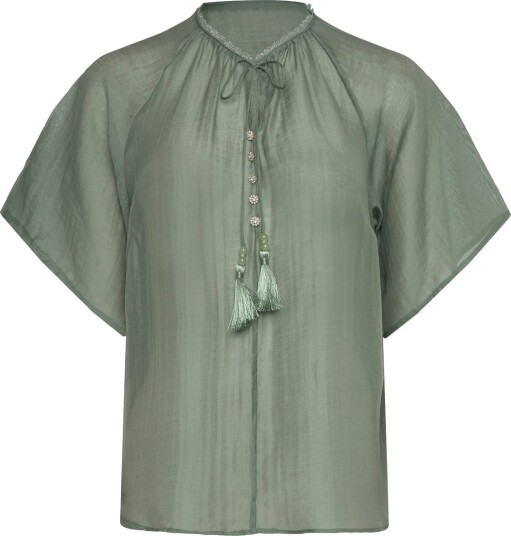 Bruuns Bazaar Telleabbkarlya Blouse Green 42