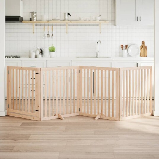 Hundeport Sammenleggbar 4 Paneler 320 cm Poppeltre 352243