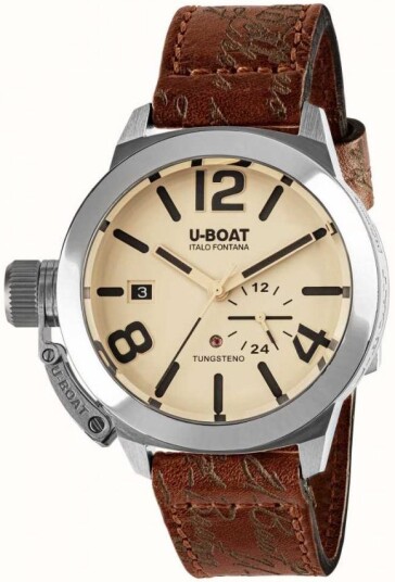 U Boat Herreklokke 8892 Classico Beige/Lær Ø42 mm