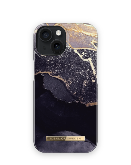 iDeal Of Sweden iPhone 15 Fashion Deksel - MagSafe-Kompatibel - Golden Twilight Marble