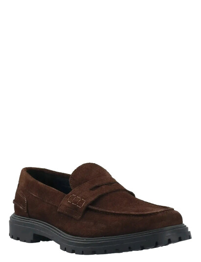 Bianco Bialoui Penny Loafer Oily Suede - Brown - 40
