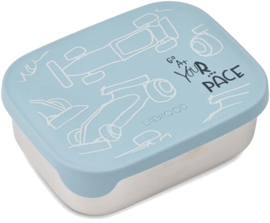 Liewood Arthur matboks Race Cars/Beach Blue Liewood Arthur matboks Race Cars/Beach Blue