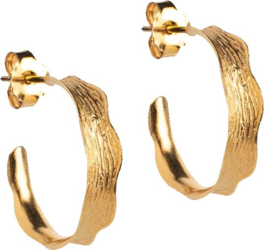 Enamel Ane Small Hoops Forgylt Sølv Øredobber E289GM Enamel Ane Small Hoops Forgylt Sølv Øredobber E289GM