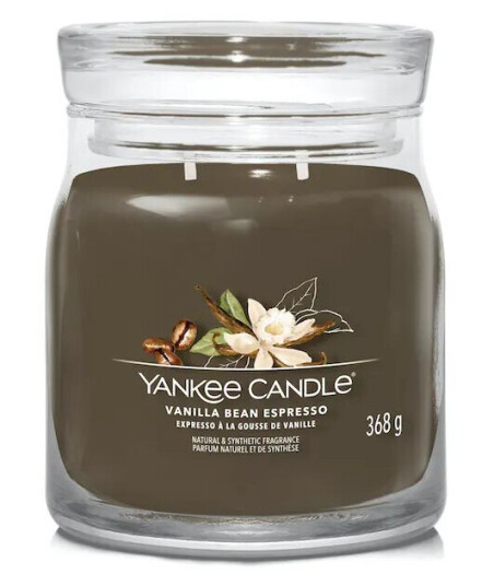 Yankee Candle Signature Medium Vanilla Bean Espresso 368 g Duftlys