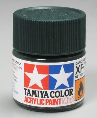 Tamiya 81770 Acrylic Mini XF-70 Dark Green 1/3 oz