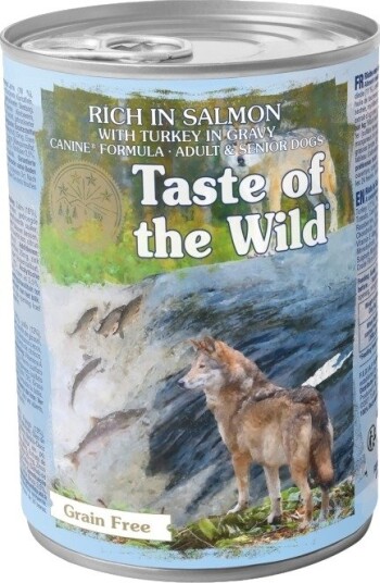 Taste Of The Wild Salmon Turkey Gravy Våtfôr Til Hund Laks Og Kalkun 390 G