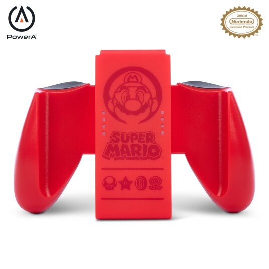 PowerA JOY-CON Comfort Grip - Super Mario Red
