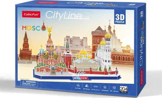 CubicFun 3D puslespill   204 brikker   City Line Moskva