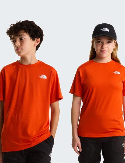 The North Face Teen New 24/7 Ss Tee Orange 130 141