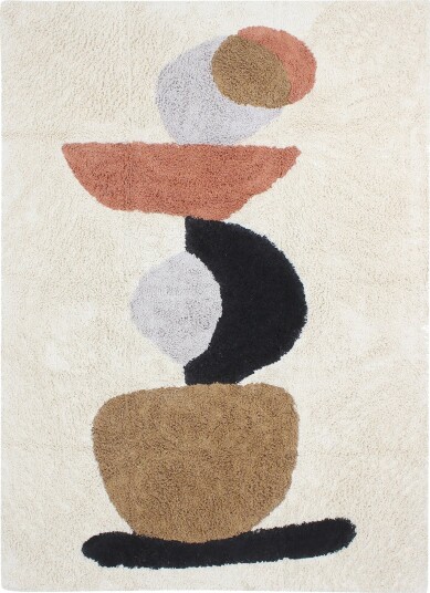 Ryetepper Mantona Natural Cotton Shaggy multi Størrelse: 200 x 290 cm
