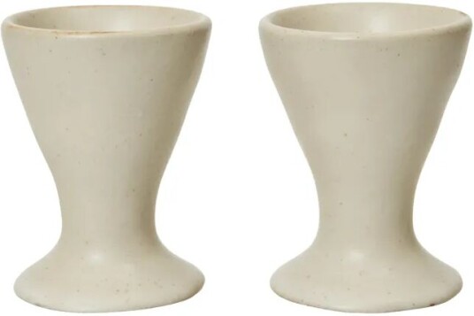 Ferm Living Flow eggeglass 2-stk. Off-white speckle