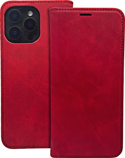 Smart Suede-deksel for iPhone 16 Plus (6,7") Rød