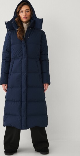 Áhkká Dunfrakk Down Coat Parka W Blå Áhkká Dunfrakk Down Coat Parka W Blå