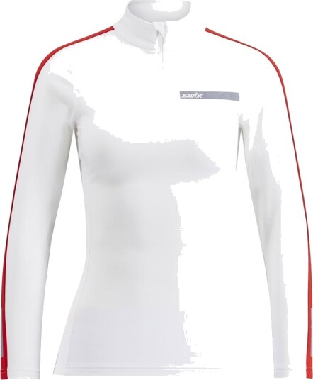 Swix Roadline NTS Half Zip Baselayer Top W Bright White/Fiery Red Swix Roadline NTS Half Zip Baselayer Top W Bright White/Fiery Red