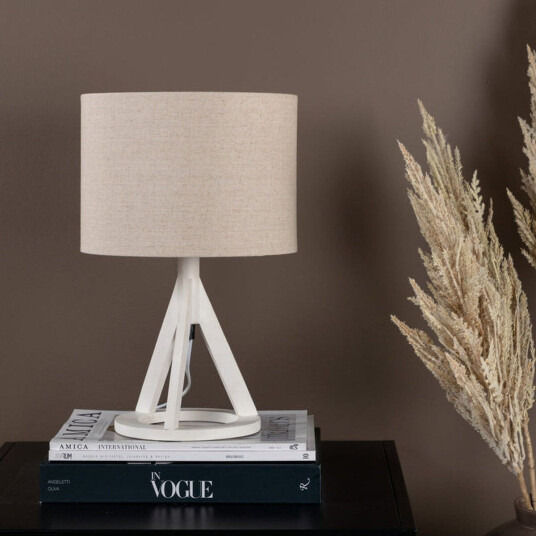 Venture Home Kona bordlampe - Beige/Hvit 1674642-03-0 1674649-03-0 Venture Home Kona bordlampe - Beige/Hvit 1674642-03-0 1674649-03-0