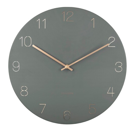 Karlsson Charm Veggklokke KA5762GR Karlsson Charm Veggklokke KA5762GR