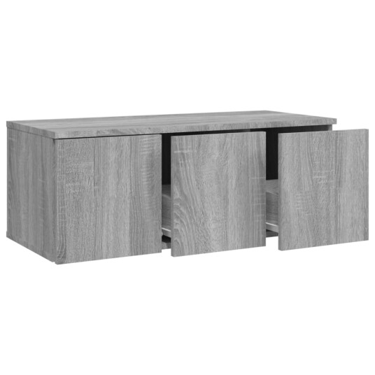 vidaXL TV-benk grå sonoma 80x34x30 cm konstruert tre vidaXL TV-benk grå sonoma 80x34x30 cm konstruert tre