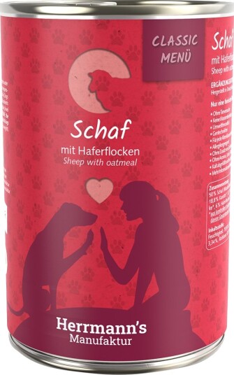 Herrmanns Våtfôr Herrmann'S Meny Kornfritt Økologisk Økologisk Sau Med Økologiske Havregryn 24 X 400 G Herrmanns Våtfôr Herrmann'S Meny Kornfritt Økologisk Økologisk Sau Med Økologiske Havregryn 24 X 400 G