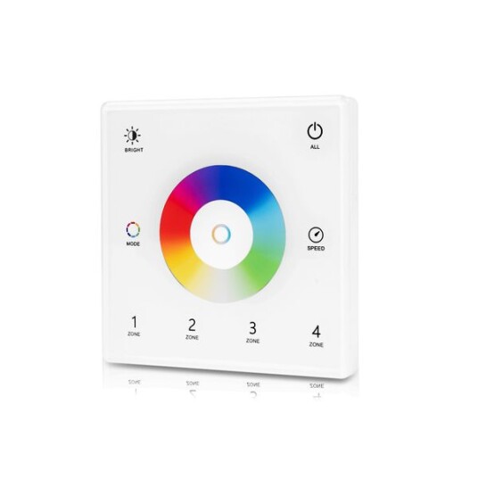 Fjernkontroll for LED stripe AGGE RGB+CCT Wall Mount Touch Panel 4 zones RF 2.4 GHz Kun fjernkontroll Fjernkontroll for LED stripe AGGE RGB+CCT Wall Mount Touch Panel 4 zones RF 2.4 GHz Kun fjernkontroll